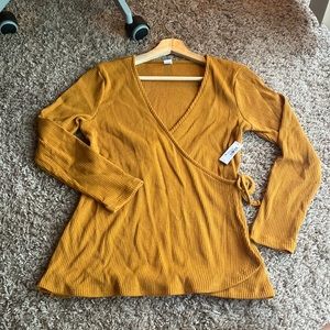 NWT wrap style shirt